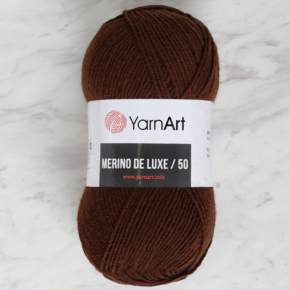 Yarnart Merino De Lüx 50 Kahverengi El Örgü İpi - 3067